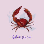Crab sticker