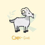 Male Goat sticker